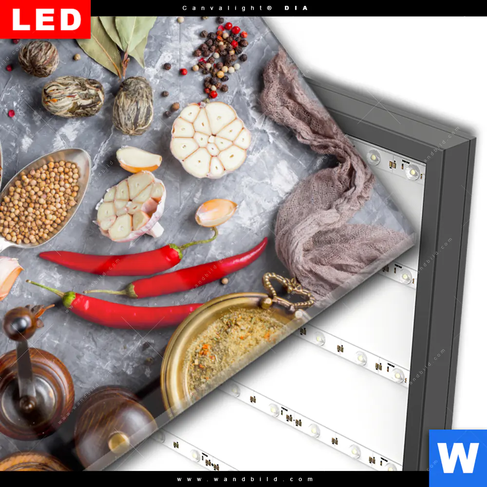 Wechselmotiv Acrylglas Canvalight® DIA | Aromatische Gewürze | Hochformat - Image 3
