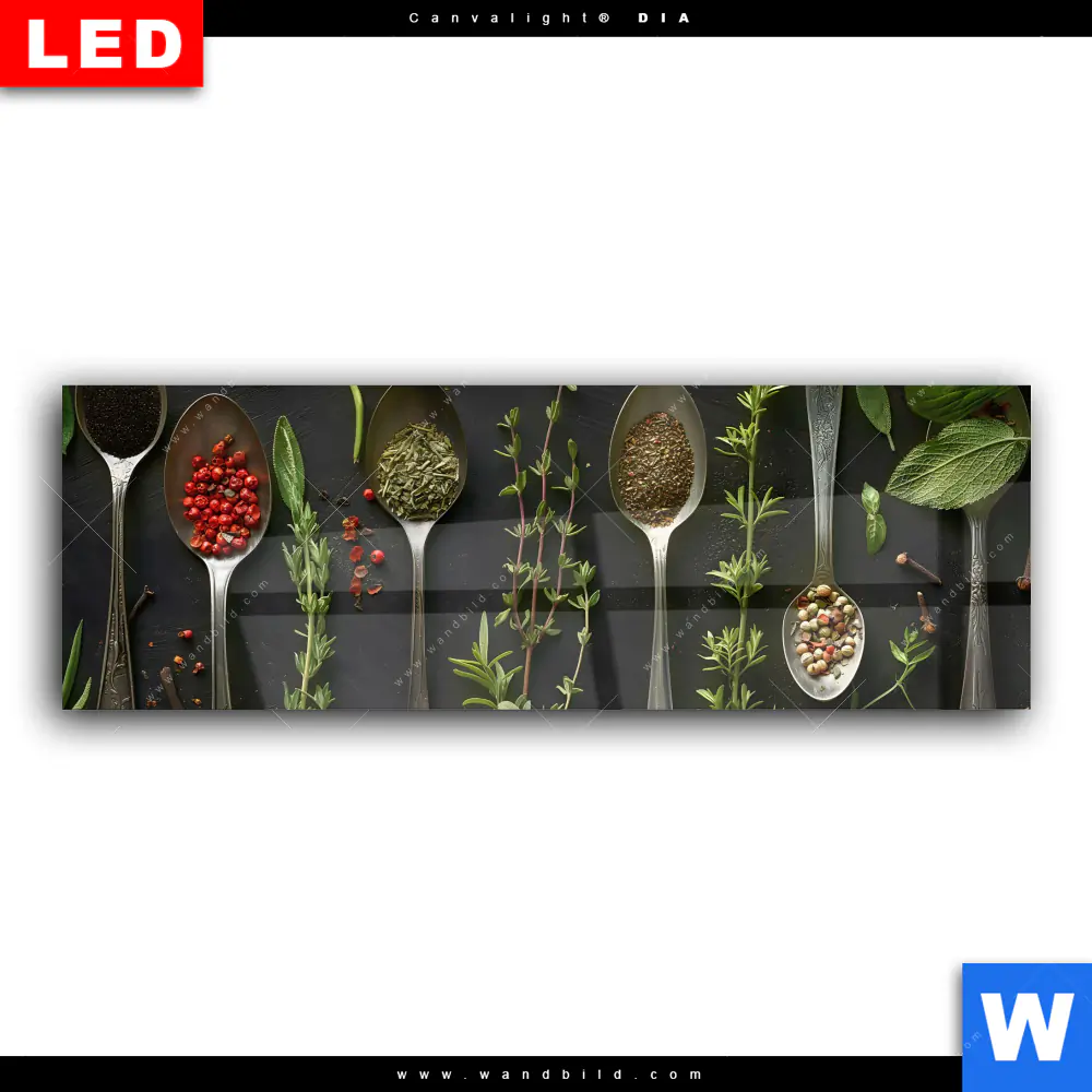 Wechselmotiv Acrylglas Canvalight® DIA | Aromen der Natur | Panorama - Image 2