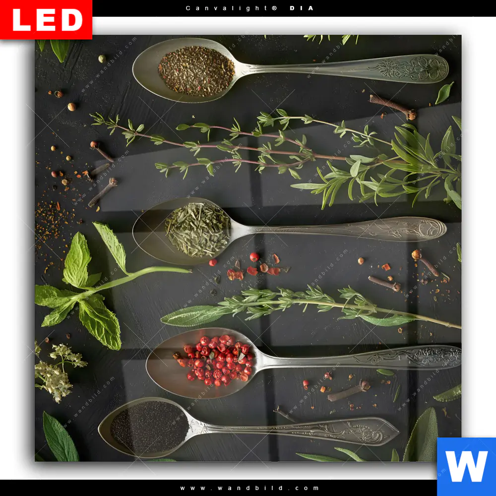 Wechselmotiv Acrylglas Canvalight® DIA | Aromen der Natur | Quadrat - Image 2
