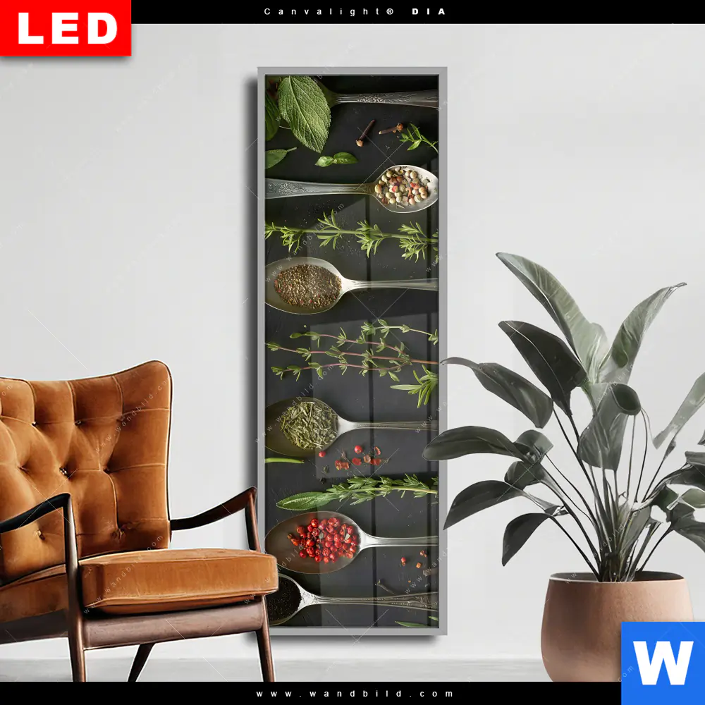 Wechselmotiv Acrylglas Canvalight® DIA | Aromen der Natur | Schmal
