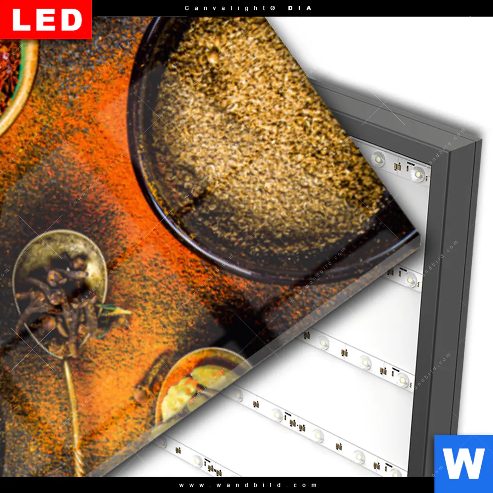 Wechselmotiv Acrylglas Canvalight® DIA | Basilikum | Pfeffer | Safran & Co. | Schmal - Image 3