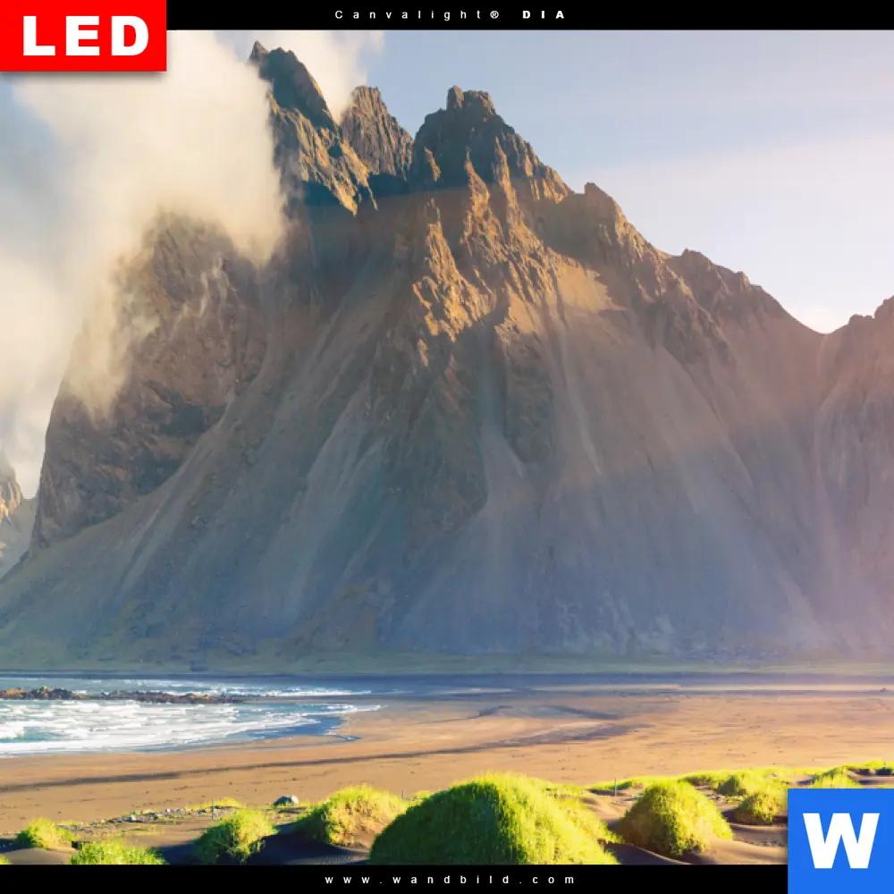 Wechselmotiv Acrylglas Canvalight® DIA | Beeindruckendes Island | Quadrat - Image 4