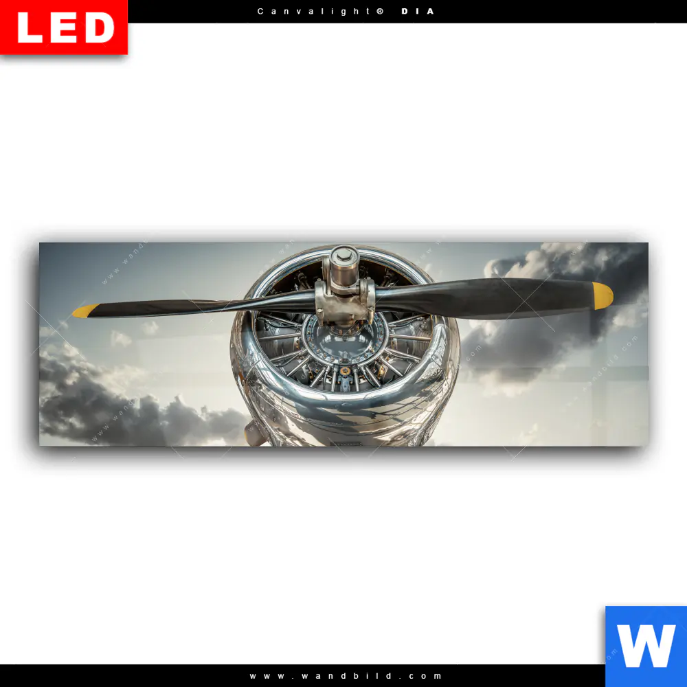 Wechselmotiv Acrylglas Canvalight® DIA | Bereit zum Abheben | Panorama - Image 2