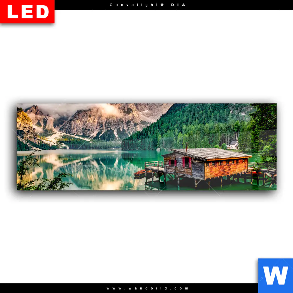 Wechselmotiv Acrylglas Canvalight® DIA | Bootshütte | Panorama - Image 2