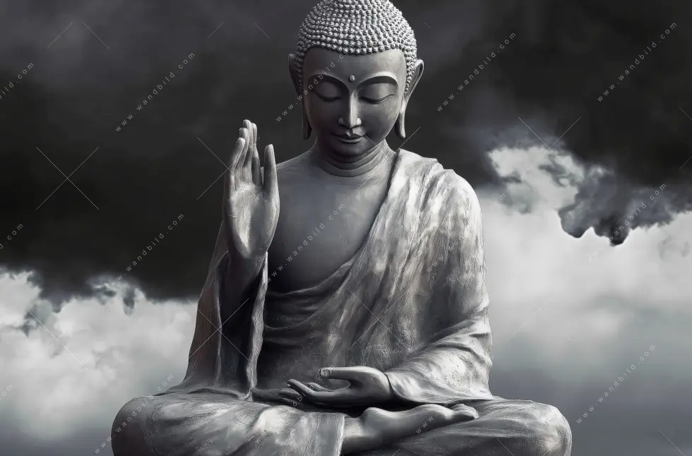 Wechselmotiv Acrylglas Canvalight® DIA | Buddha - Erleuchtung im Dunkeln | Quadrat - Image 5
