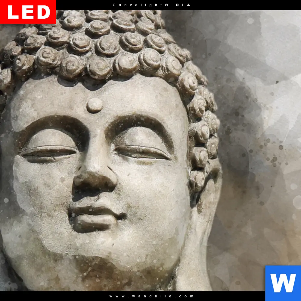 Wechselmotiv Acrylglas Canvalight® DIA | Buddha in Frieden | Querformat - Image 4