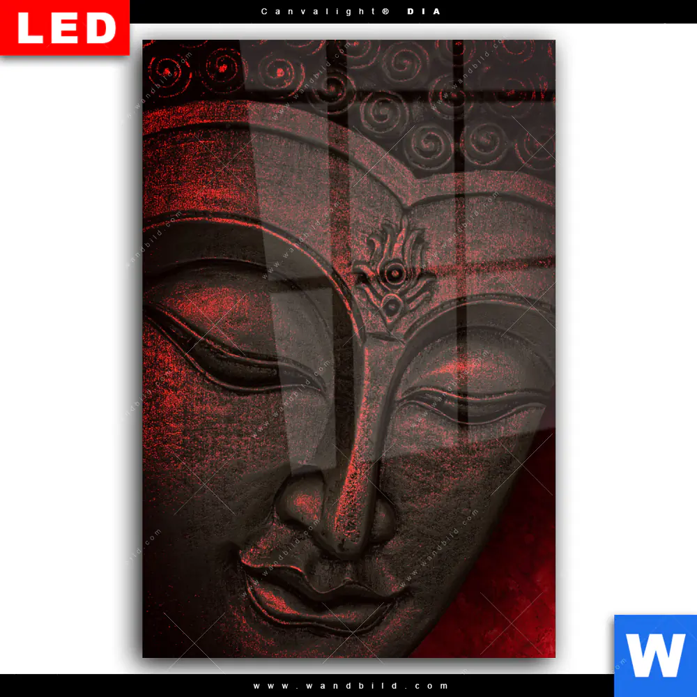 Wechselmotiv Acrylglas Canvalight® DIA | Buddha & Weihrauch | Hochformat - Image 2
