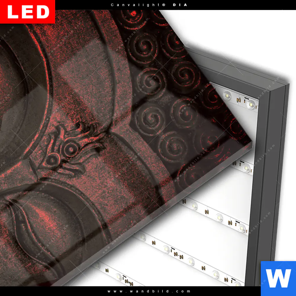 Wechselmotiv Acrylglas Canvalight® DIA | Buddha & Weihrauch | Hochformat - Image 3