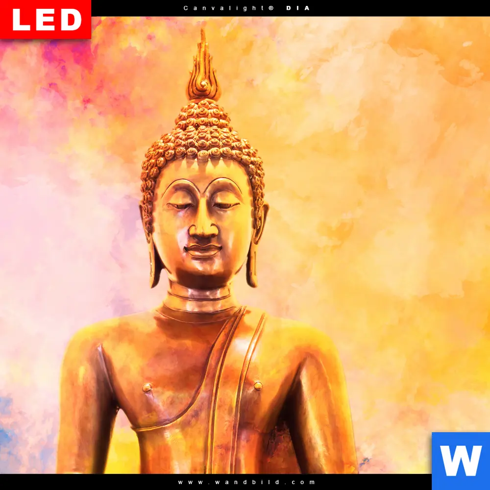 Wechselmotiv Acrylglas Canvalight® DIA | Bunter Buddha No.3 | Panorama - Image 4