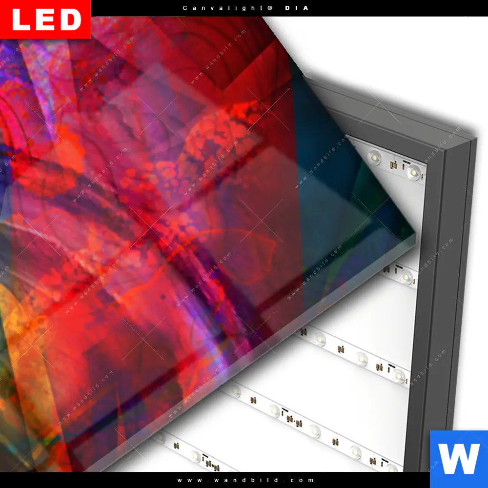 Wechselmotiv Acrylglas Canvalight® DIA | Bunter Buddha | Schmal - Image 3