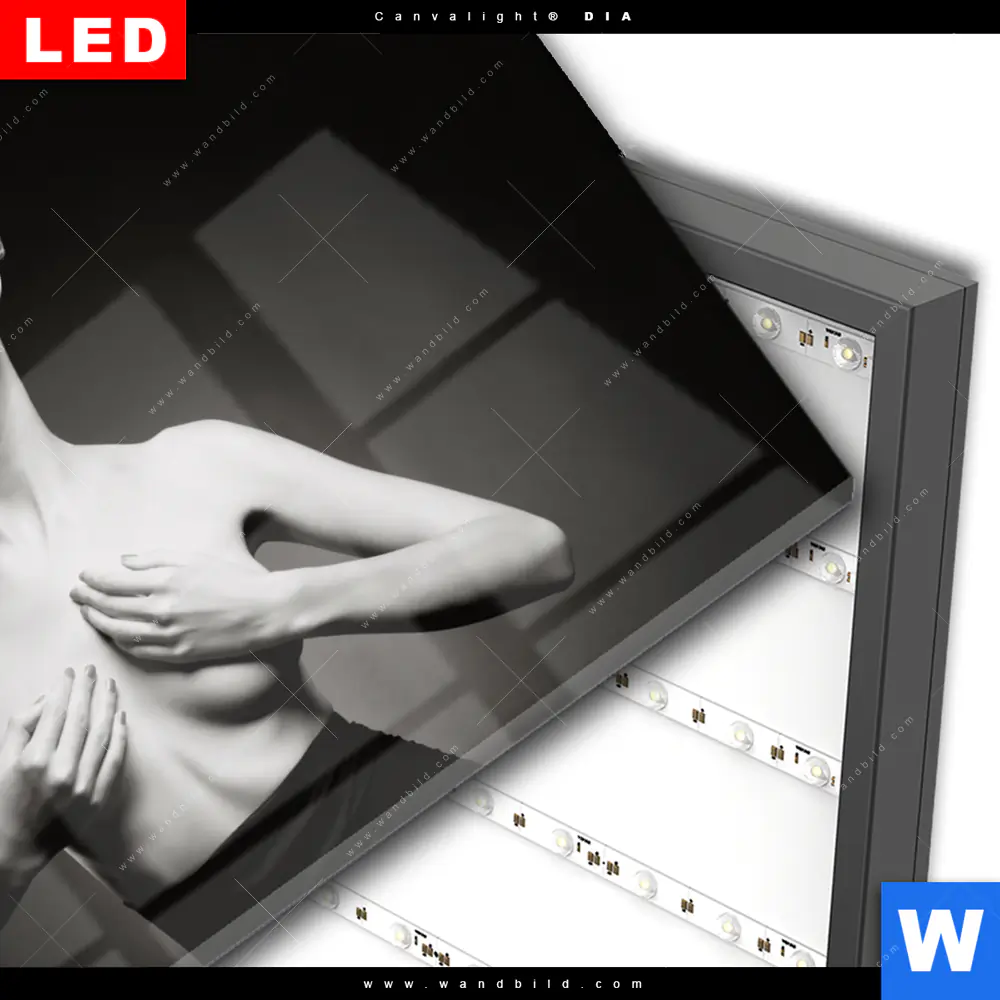 Wechselmotiv Acrylglas Canvalight® DIA | Dame mit Zigarre | Querformat - Image 3