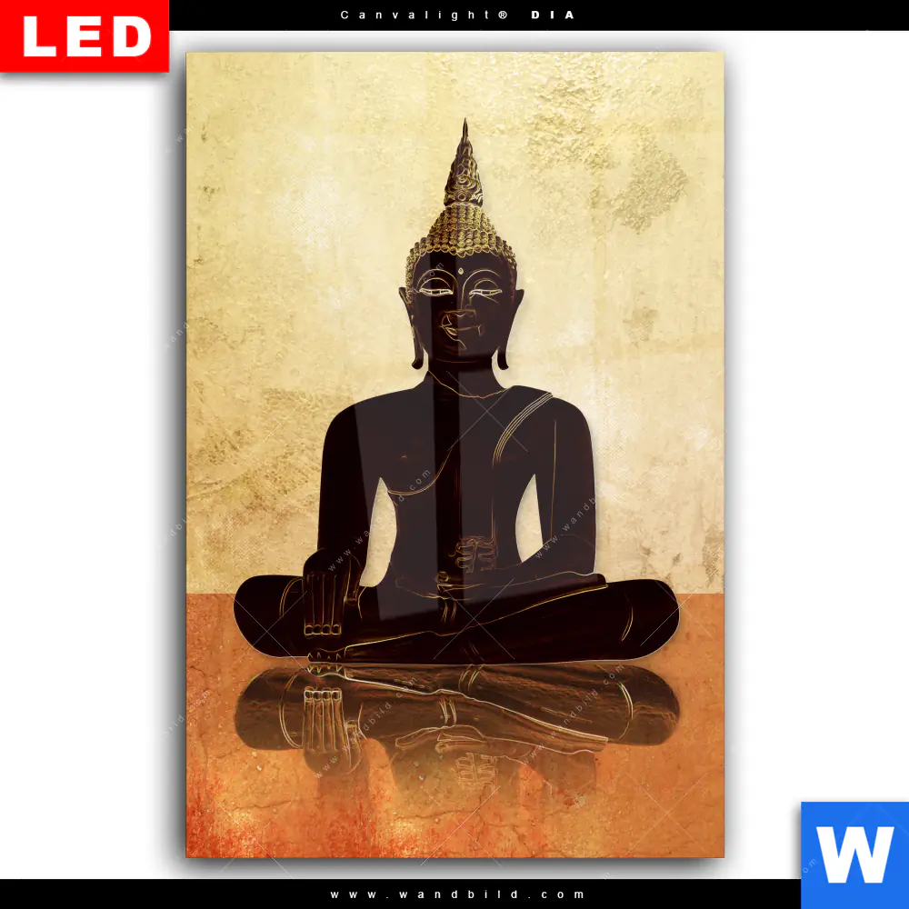 Wechselmotiv Acrylglas Canvalight® DIA | Dark Buddha | Hochformat - Image 2