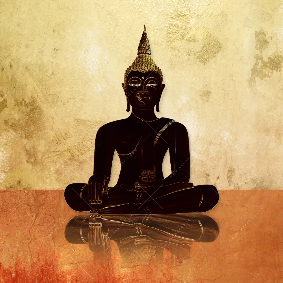 Wechselmotiv Acrylglas Canvalight® DIA | Dark Buddha | Hochformat - Image 5