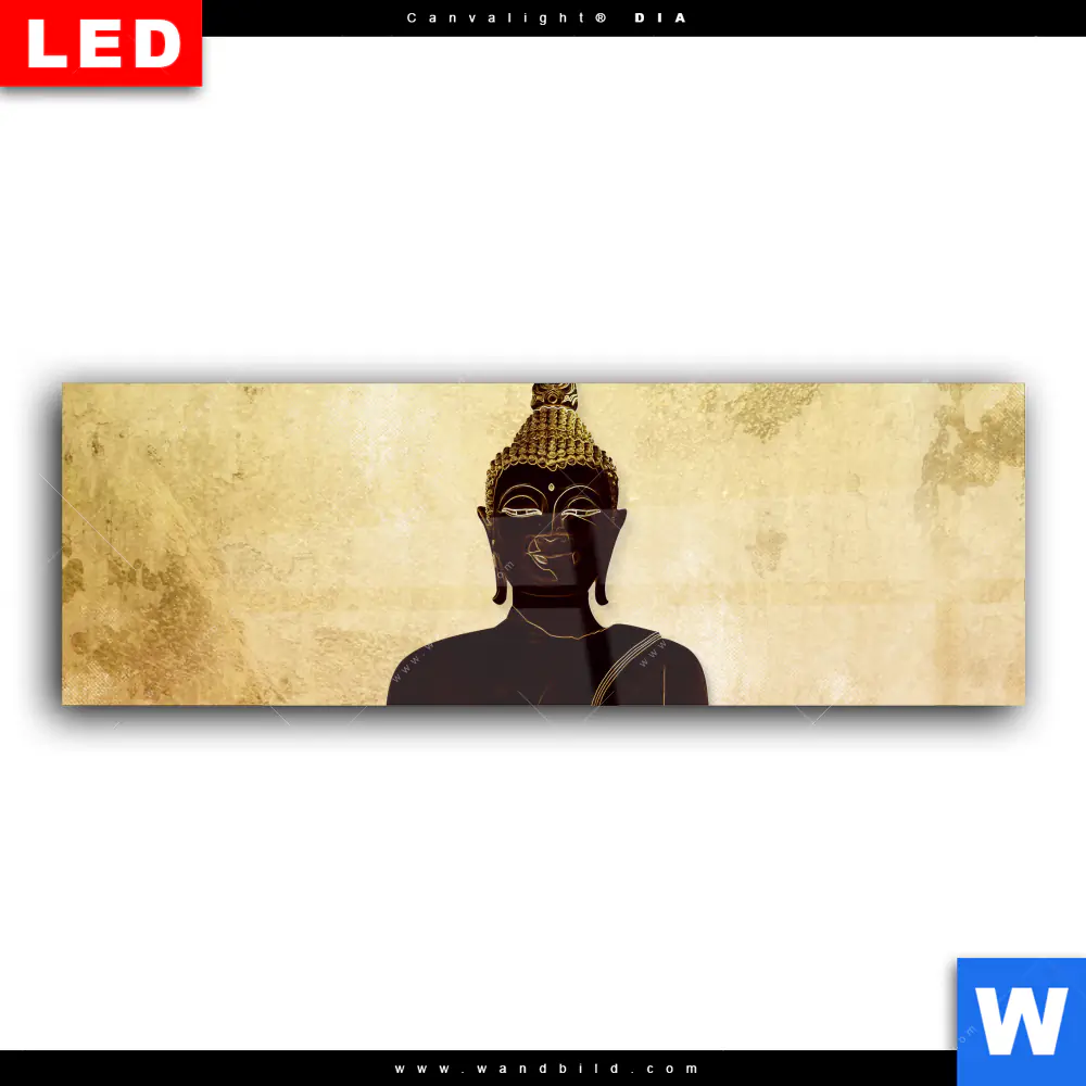 Wechselmotiv Acrylglas Canvalight® DIA | Dark Buddha | Panorama - Image 2