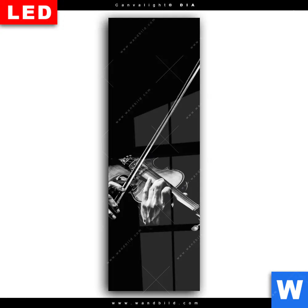 Wechselmotiv Acrylglas Canvalight® DIA | Der Geigenspieler | Schmal - Image 2