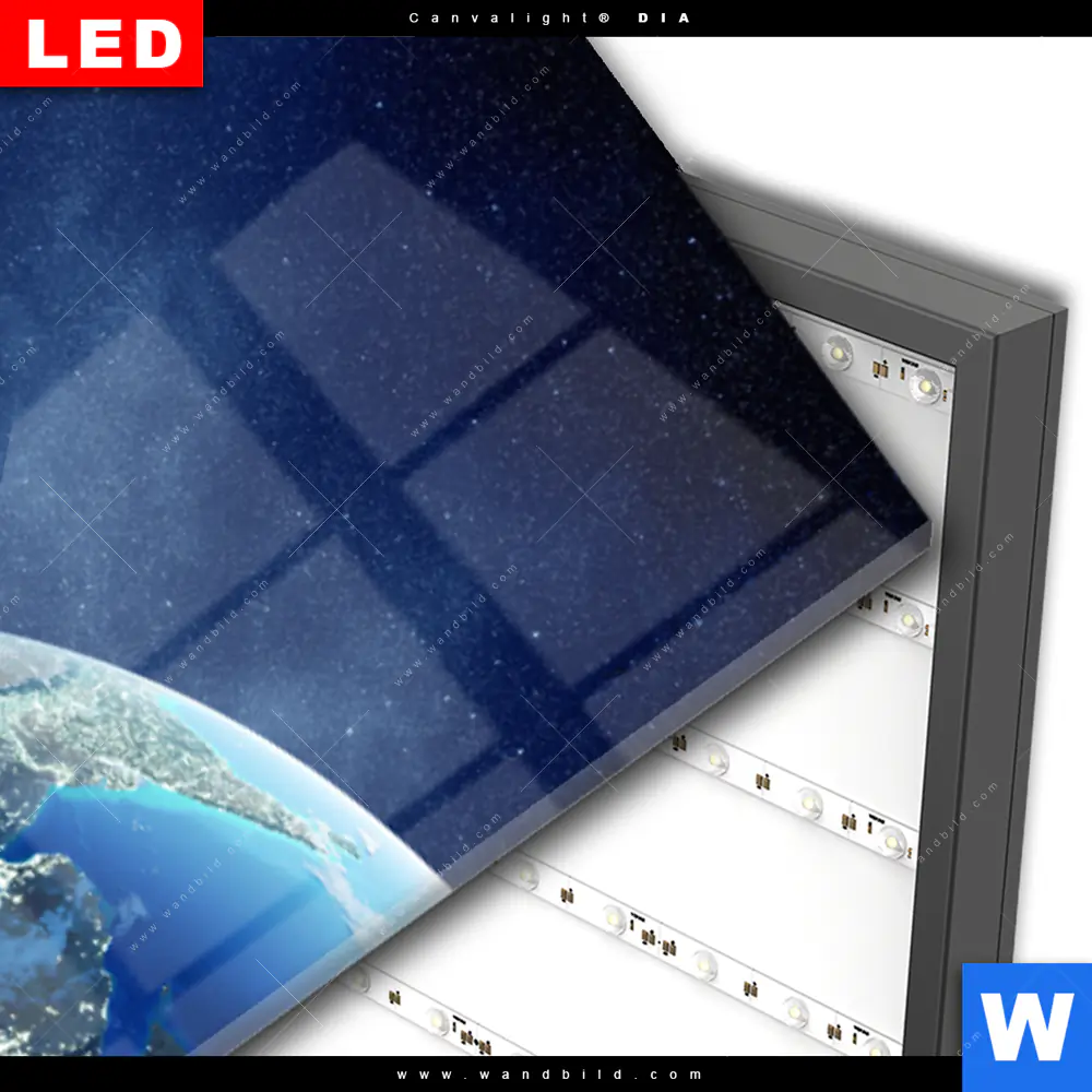 Wechselmotiv Acrylglas Canvalight® DIA | Die Erde | Panorama - Image 3