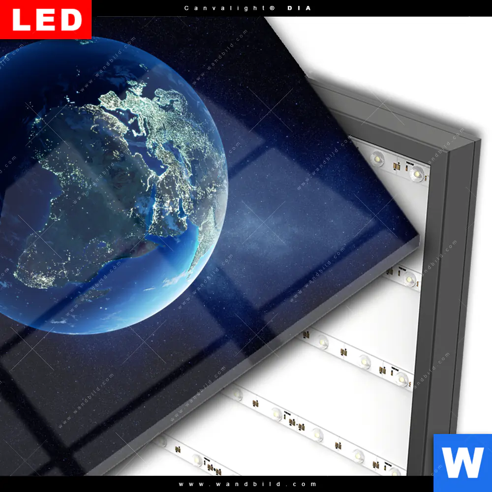 Wechselmotiv Acrylglas Canvalight® DIA | Die Erde | Quadrat - Image 3