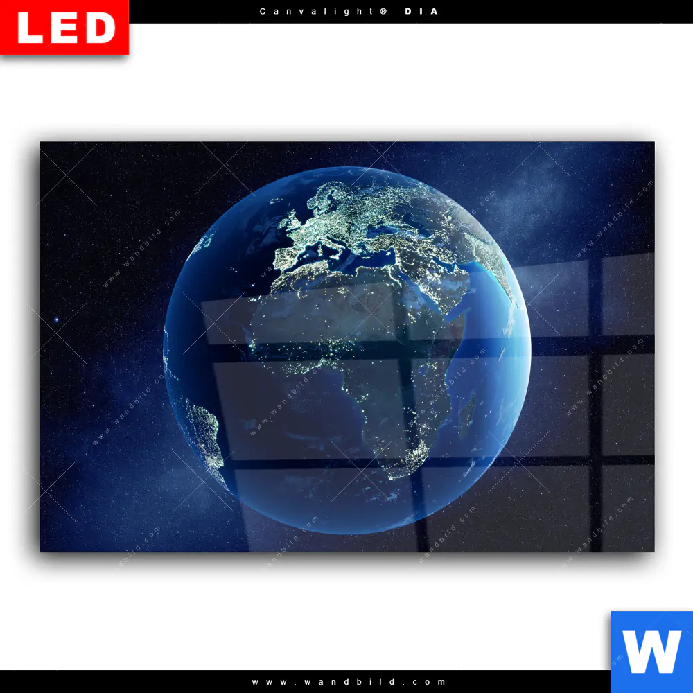 Wechselmotiv Acrylglas Canvalight® DIA | Die Erde | Querformat - Image 2