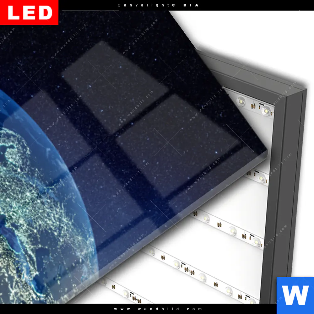 Wechselmotiv Acrylglas Canvalight® DIA | Die Erde | Schmal - Image 3