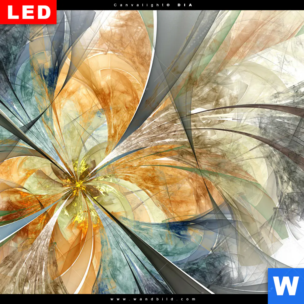 Wechselmotiv Acrylglas Canvalight® DIA | Digitale Blumen No.1 | Hochformat - Image 4