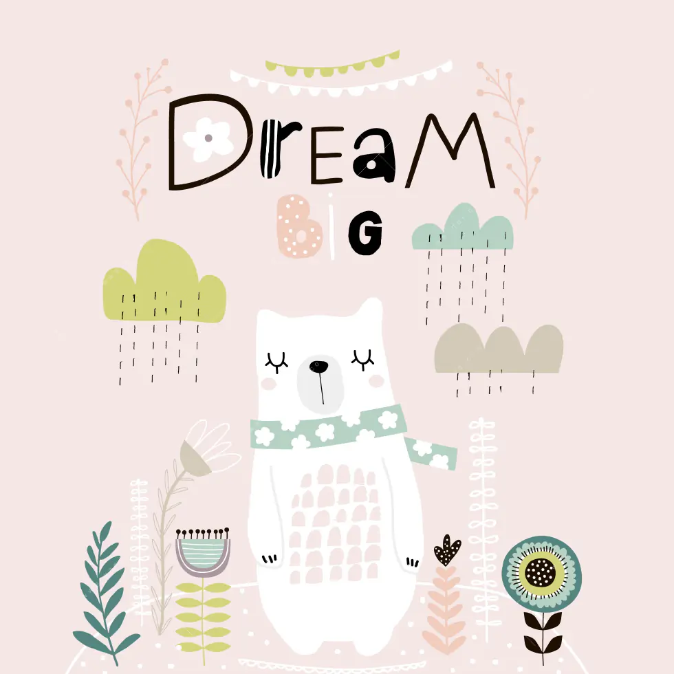 Wechselmotiv Acrylglas Canvalight® DIA | Dream Big Eisbär | Quadrat - Image 5