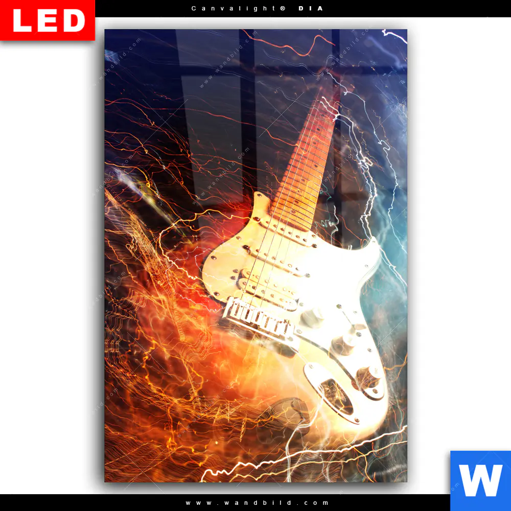 Wechselmotiv Acrylglas Canvalight® DIA | E-Gitarre | Hochformat - Image 2