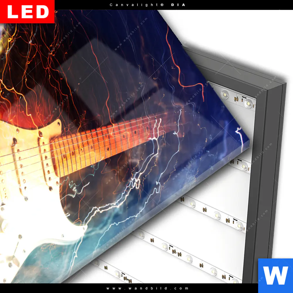 Wechselmotiv Acrylglas Canvalight® DIA | E-Gitarre | Hochformat - Image 3