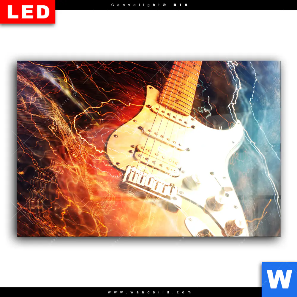 Wechselmotiv Acrylglas Canvalight® DIA | E-Gitarre | Querformat - Image 2
