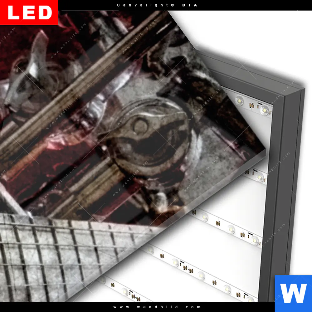 Wechselmotiv Acrylglas Canvalight® DIA | E-Gitarre Retro Look | Schmal - Image 3