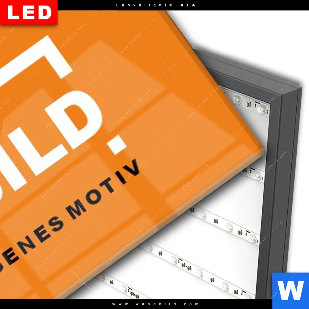 Wechselmotiv Acrylglas Canvalight® DIA | Eigenes Motiv | Schmal - Image 3