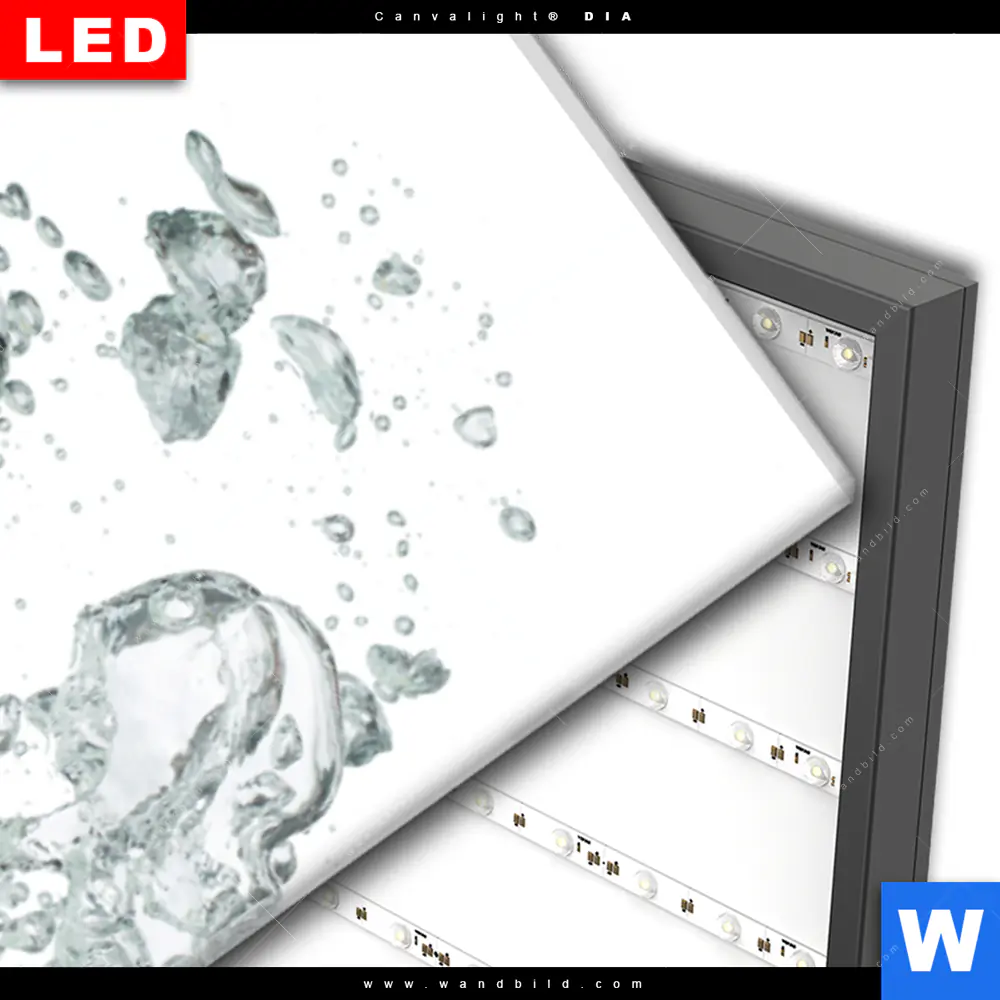 Wechselmotiv Acrylglas Canvalight® DIA | Ein Spritzer Zitrone | Schmal - Image 3