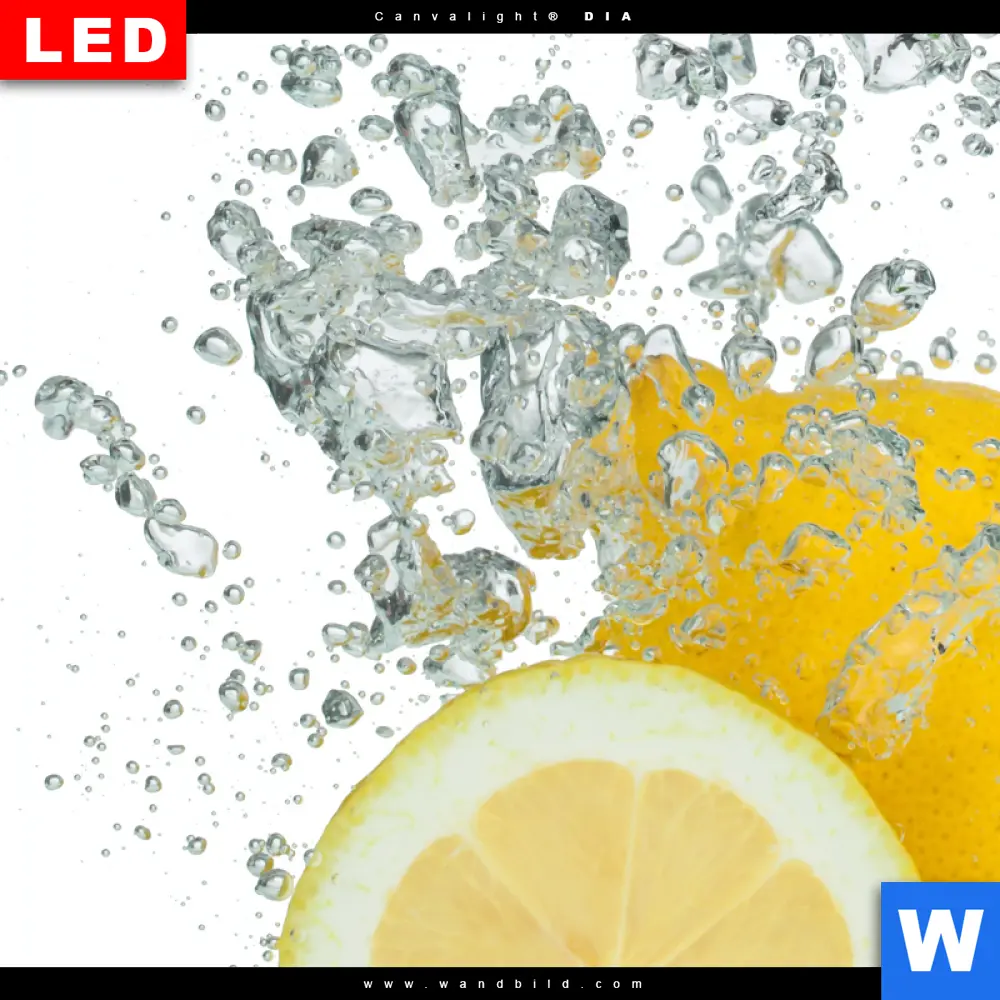 Wechselmotiv Acrylglas Canvalight® DIA | Ein Spritzer Zitrone | Schmal - Image 4