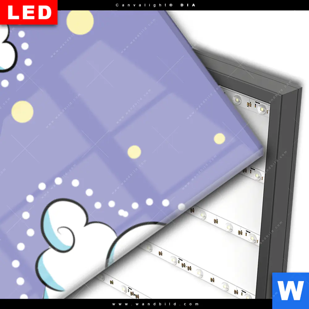 Wechselmotiv Acrylglas Canvalight® DIA | Eulenfamilie | Schmal - Image 3