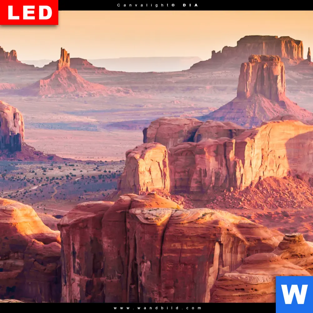 Wechselmotiv Acrylglas Canvalight® DIA | Felsen bei Sonnenuntergang | Hochformat - Image 4