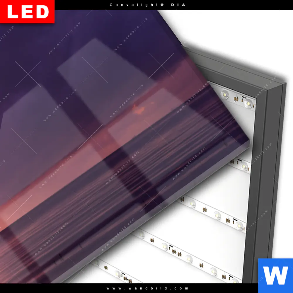 Wechselmotiv Acrylglas Canvalight® DIA | Fischer auf Boot Sonnenaufgang | Panorama - Image 3