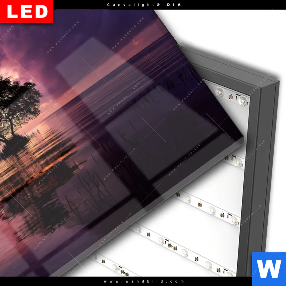 Wechselmotiv Acrylglas Canvalight® DIA | Fischer auf Boot Sonnenaufgang | Querformat - Image 3