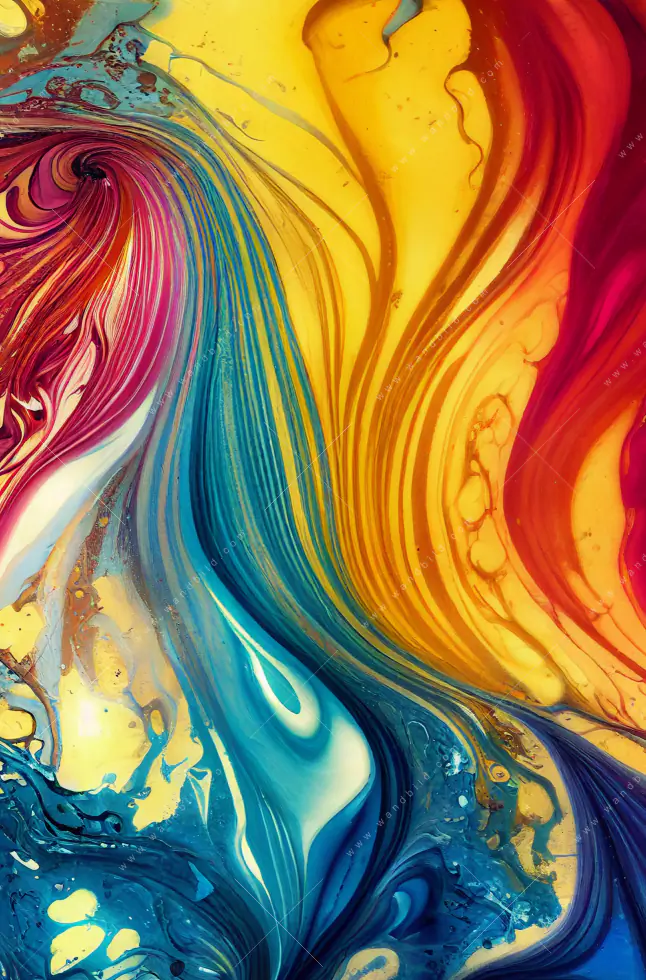 Wechselmotiv Acrylglas Canvalight® DIA | Fluid Art - Am Strand | Hochformat - Image 5