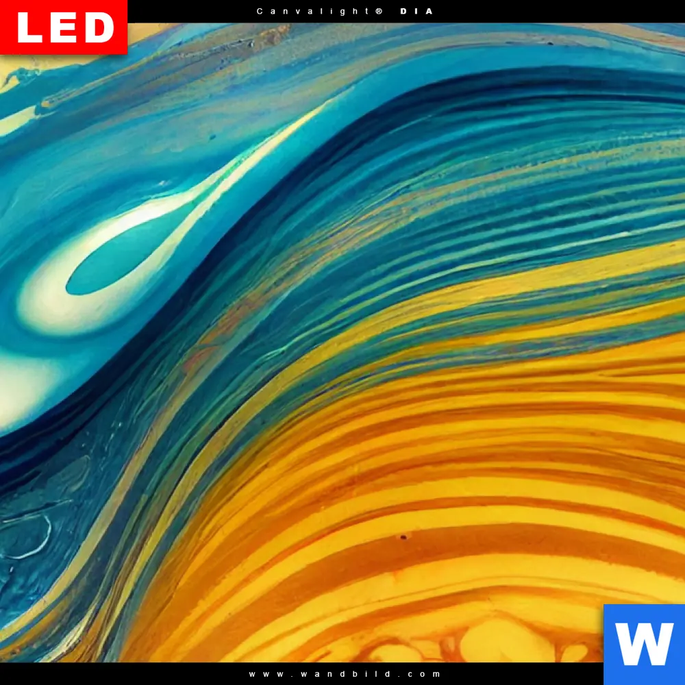 Wechselmotiv Acrylglas Canvalight® DIA | Fluid Art - Am Strand | Querformat - Image 4