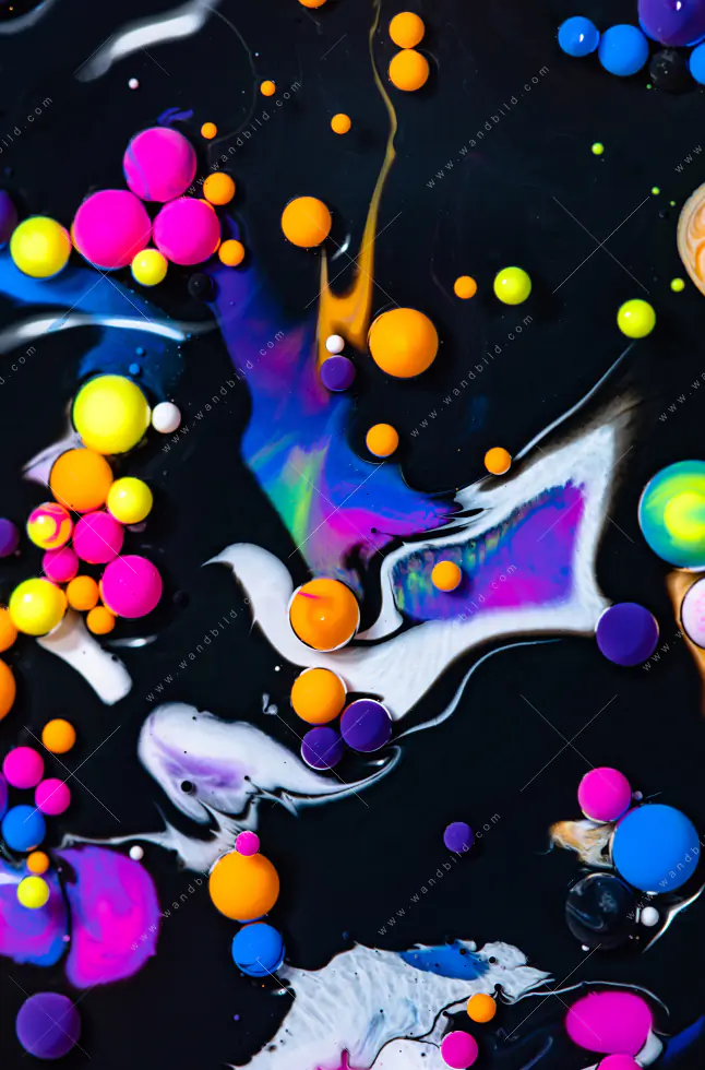 Wechselmotiv Acrylglas Canvalight® DIA | Fluid Art - Bubbless Neon | Schmal - Image 5