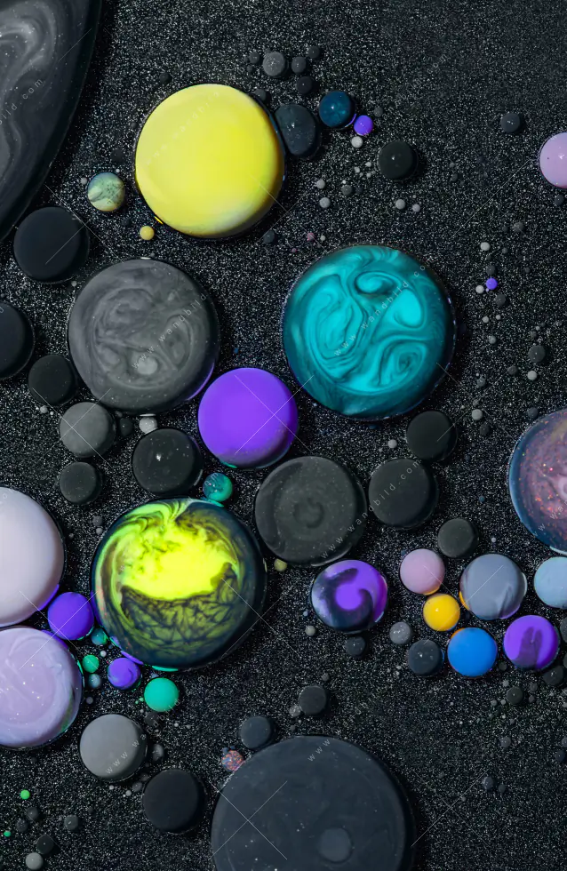 Wechselmotiv Acrylglas Canvalight® DIA | Fluid Art - Bubbless No.1 | Hochformat - Image 5