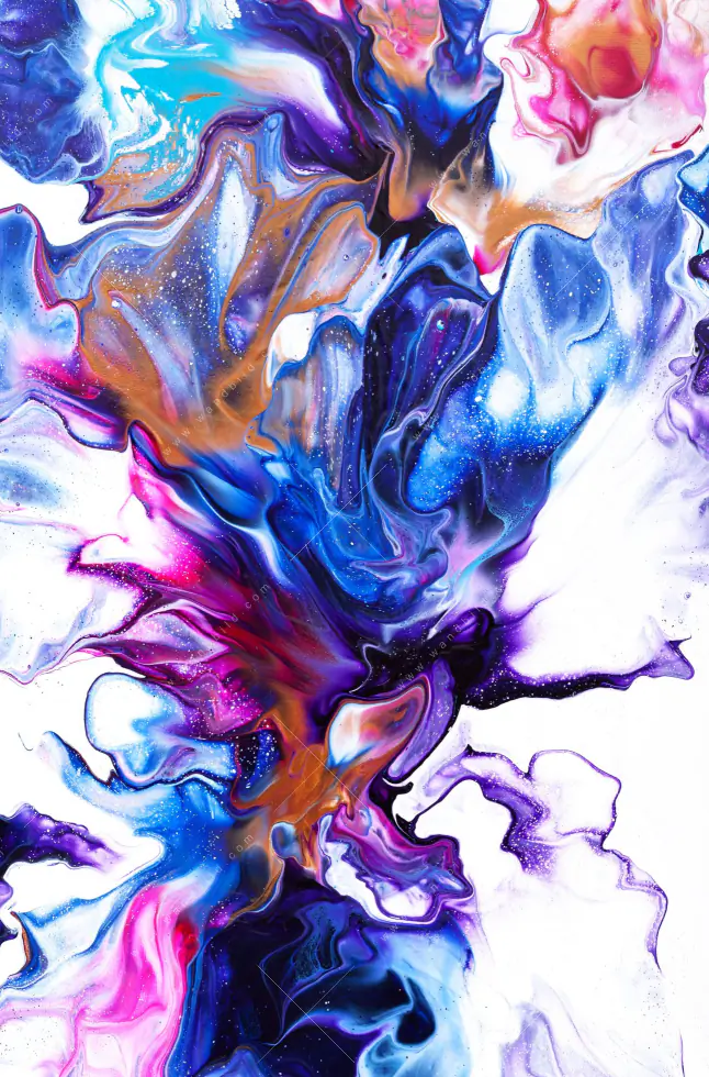 Wechselmotiv Acrylglas Canvalight® DIA | Fluid Art Floral | Schmal - Image 5