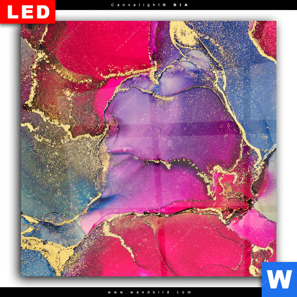 Wechselmotiv Acrylglas Canvalight® DIA | Fluid Art Frühlingszauber | Quadrat - Image 2