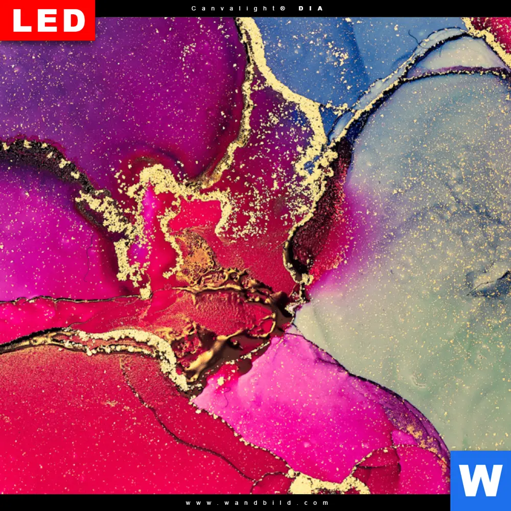 Wechselmotiv Acrylglas Canvalight® DIA | Fluid Art Frühlingszauber | Quadrat - Image 4