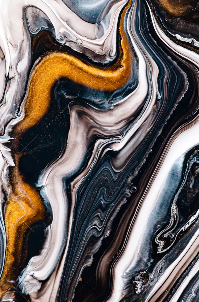 Wechselmotiv Acrylglas Canvalight® DIA | Fluid Art Goldrausch | Schmal - Image 5