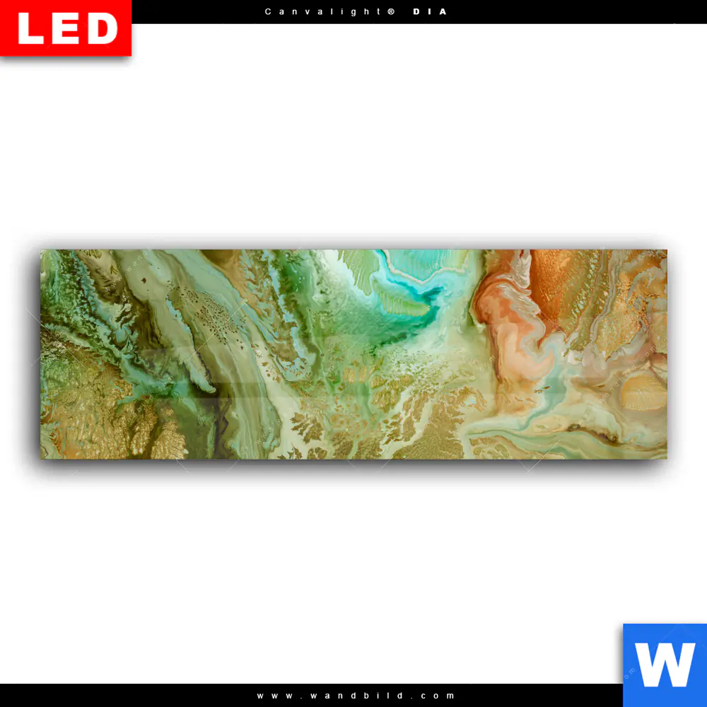 Wechselmotiv Acrylglas Canvalight® DIA | Fluid Art Naturschauspiel | Panorama - Image 2