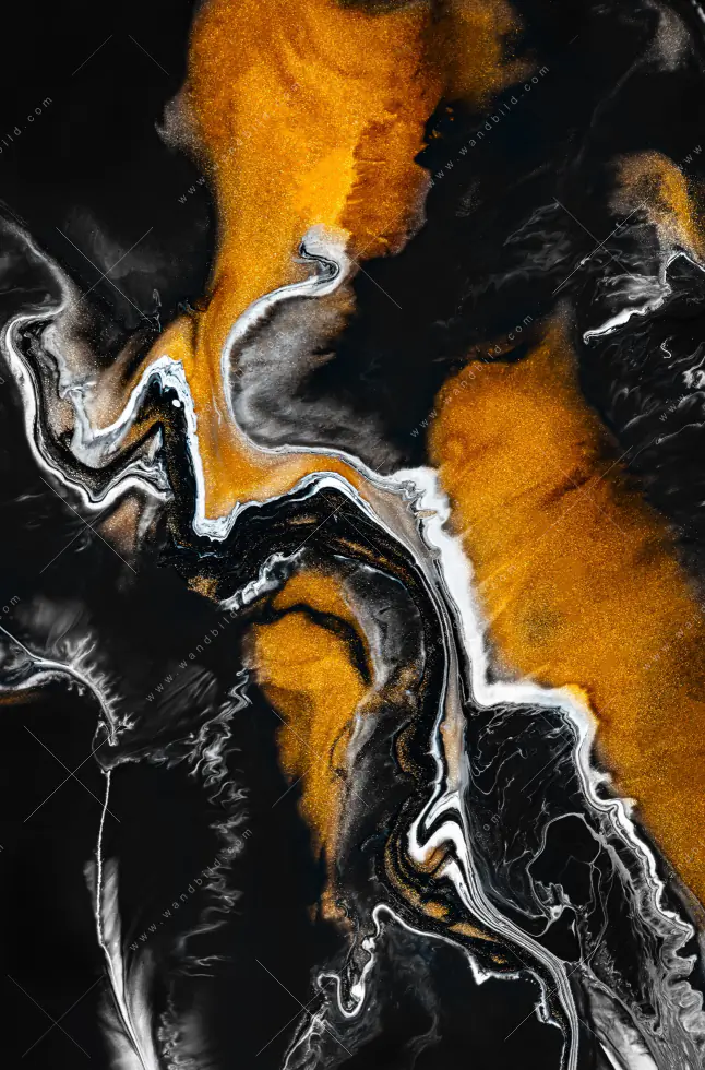 Wechselmotiv Acrylglas Canvalight® DIA | Fluid Art Schwarzes Meer | Schmal - Image 5