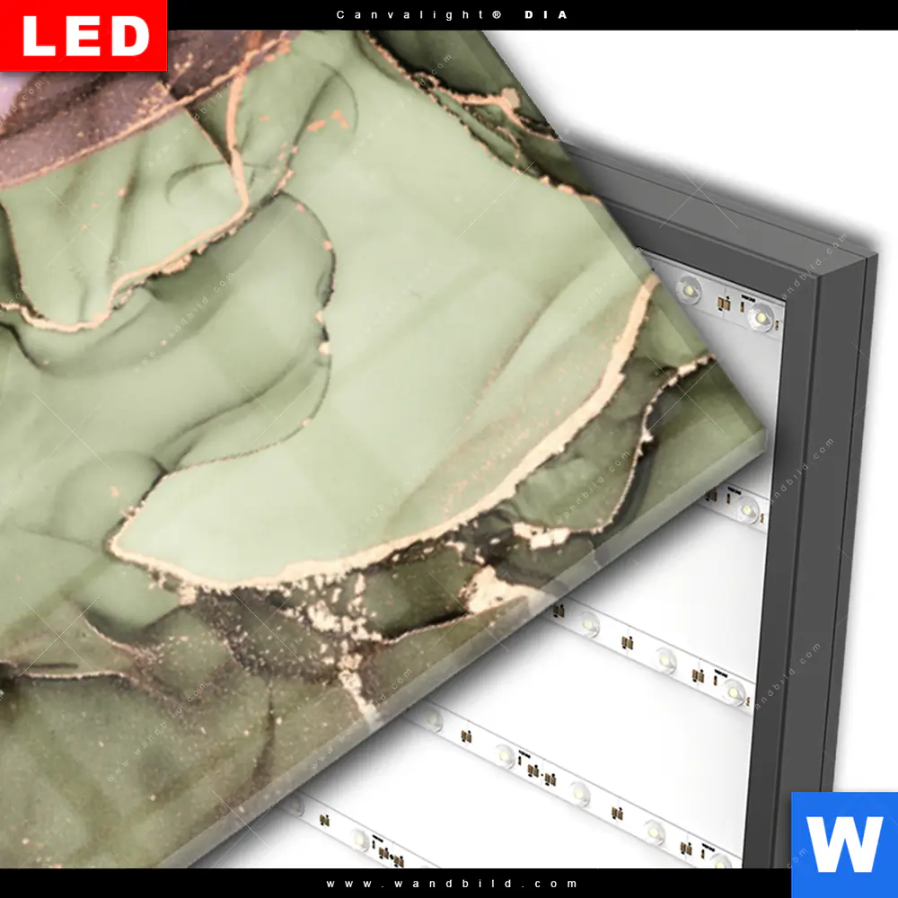 Wechselmotiv Acrylglas Canvalight® DIA | Fluid Art Summertime | Panorama - Image 3