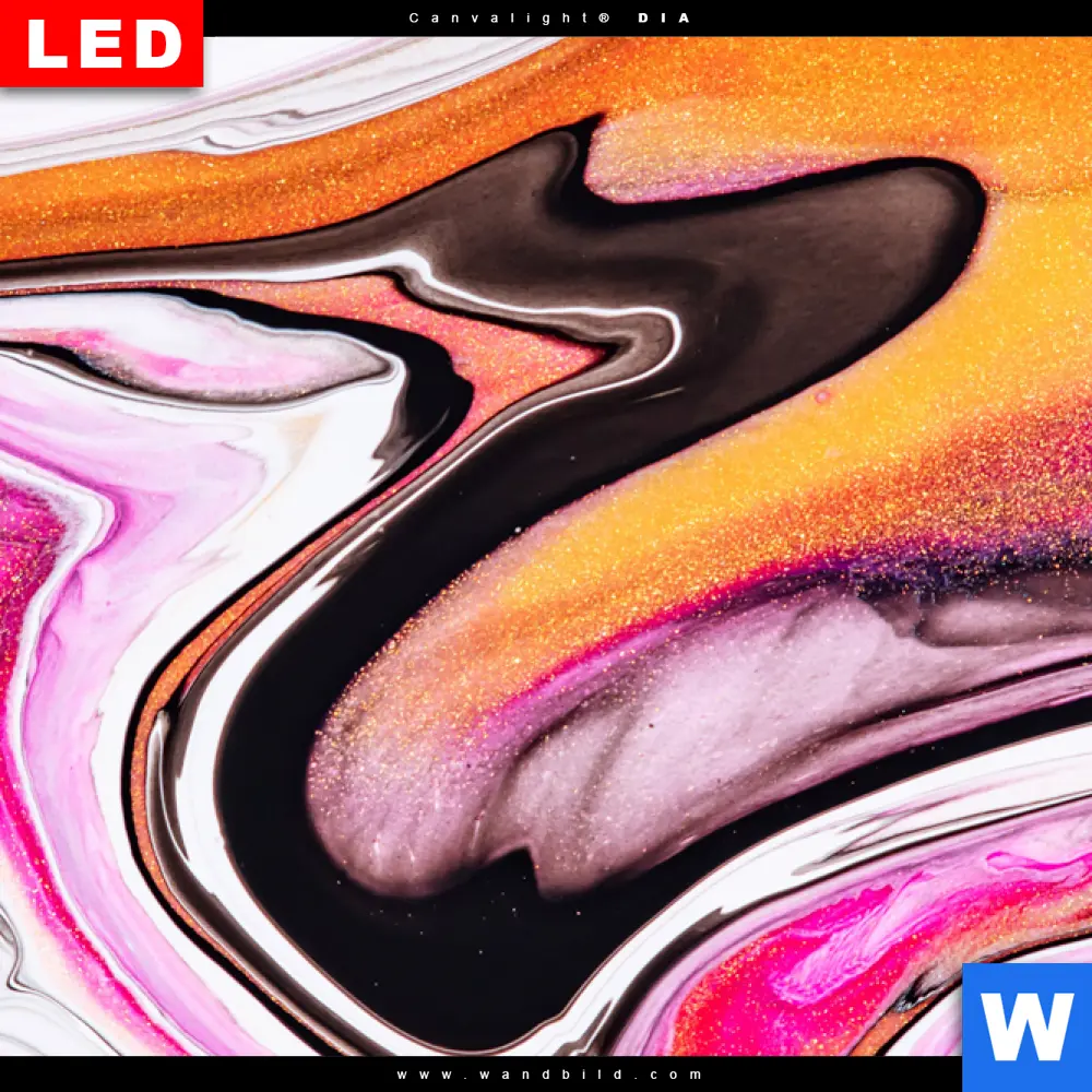Wechselmotiv Acrylglas Canvalight® DIA | Fluid Art Sweets | Quadrat - Image 4
