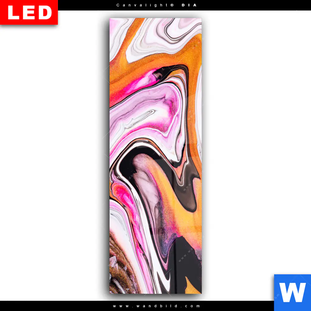 Wechselmotiv Acrylglas Canvalight® DIA | Fluid Art Sweets | Schmal - Image 2