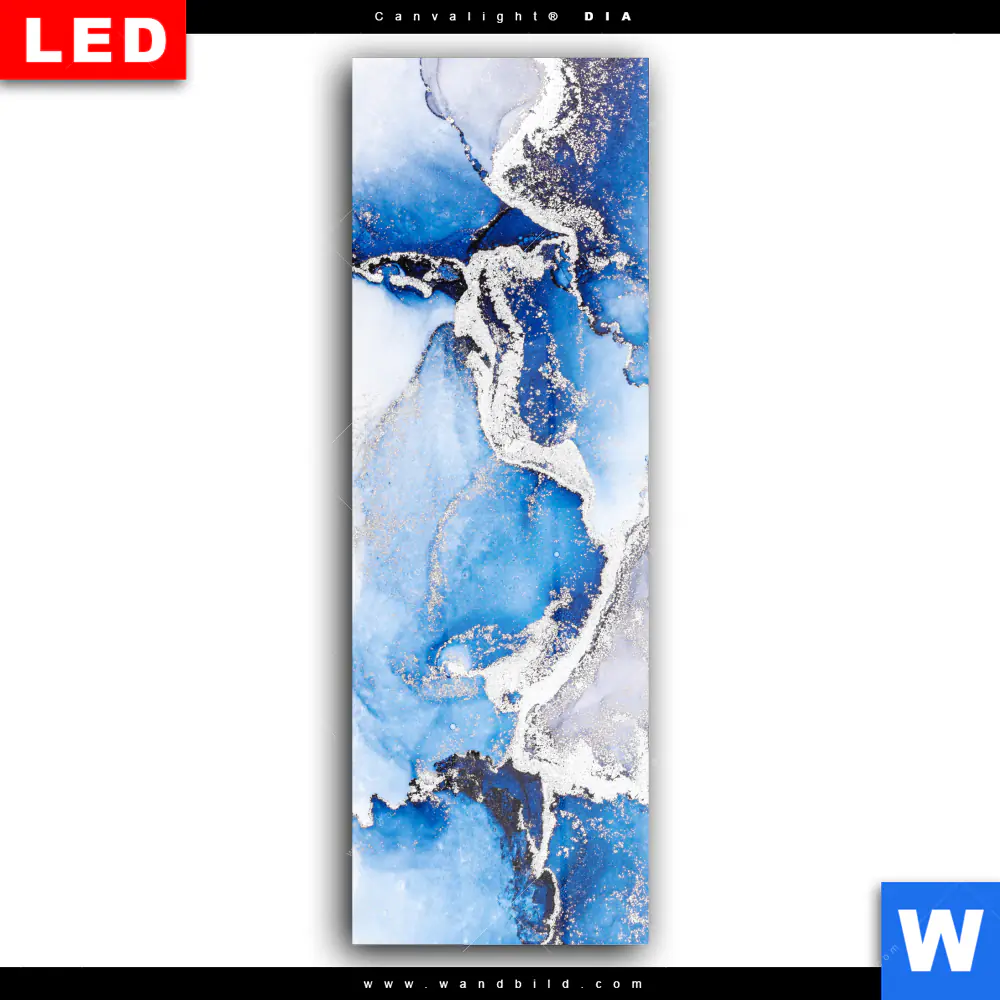 Wechselmotiv Acrylglas Canvalight® DIA | Fluid Art Winter Wonderland | Schmal - Image 2